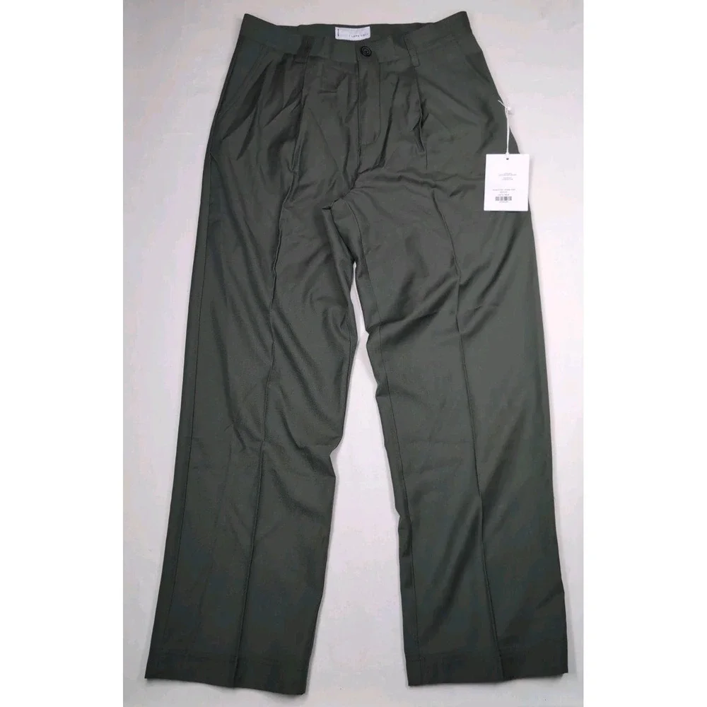 I Love Ugly Men's Medium Winston Pant Smokey Green Loose Tailored 32x29 New